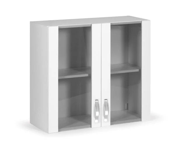 PENSILE VETRINA CM 80 BIANCO
