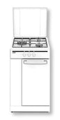 CUCINE A GAS 3 FUOCHI VALVOLATE