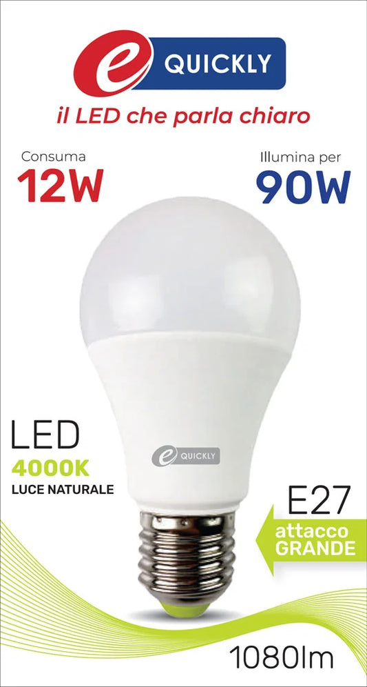 LAMPADA LED 12 WATT NATURA