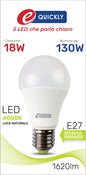 LAMPADA LED 18 WATT E 27 NATURA